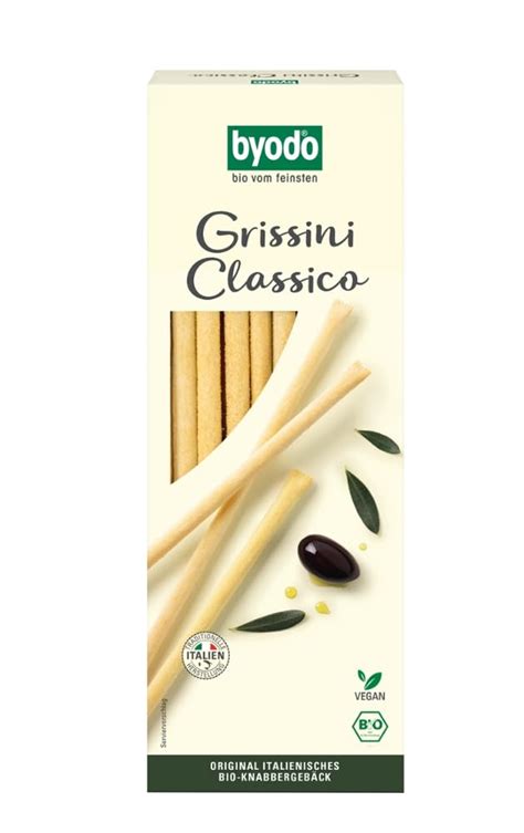 Byodo Grissini Classico G Knusprige Bio Italienische Brotstangen