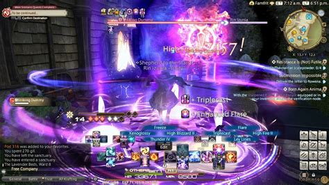 Black mage ffxiv rotation