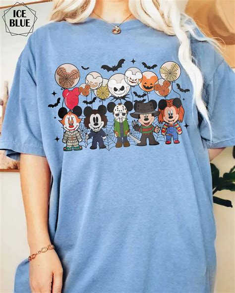 Mickey Horror Comfort Colors Shirt Horror Characters Etsy