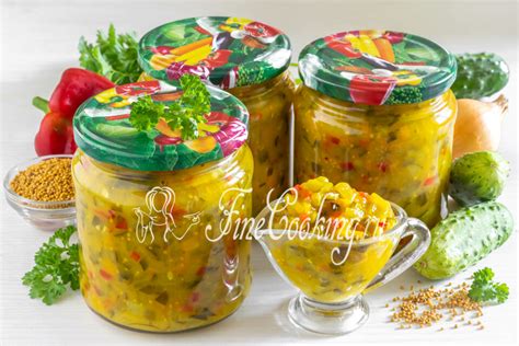 Соус Релиш из огурцов с горчицей на зиму пошаговый рецепт