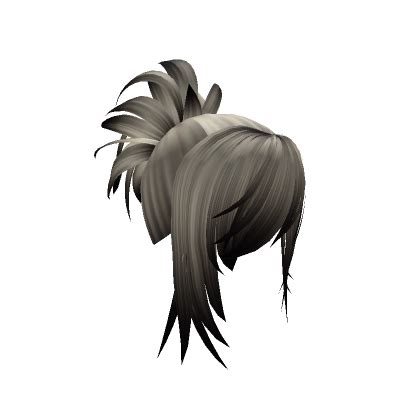 Blonde Black Emo Hair With Detailed Ponytail Roblox