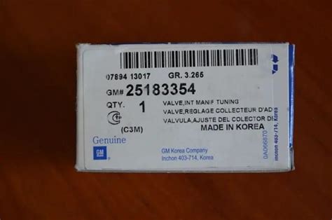 25183354 General Motors клапан соленоид регулирования заслонки egr