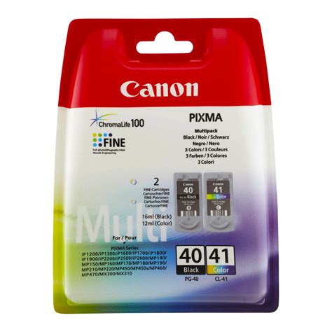 Canon PG 40 CL 41 Multipack 4 Colours BK C M Y Tinte Original