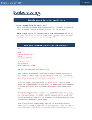 62 Free Editable Appeal Letter Templates In MS Word DOC PdfFiller