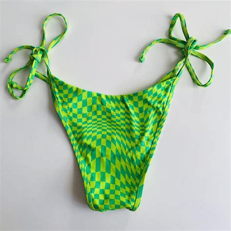 FRANKIES BIKINIS Green Morrison Bikini Bottoms Depop