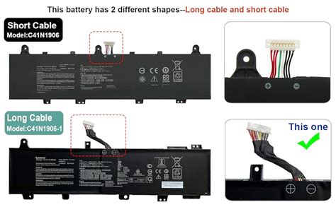 Amazon BOWEIRUI C41N1906 1 90Wh Laptop Battery Compatible With