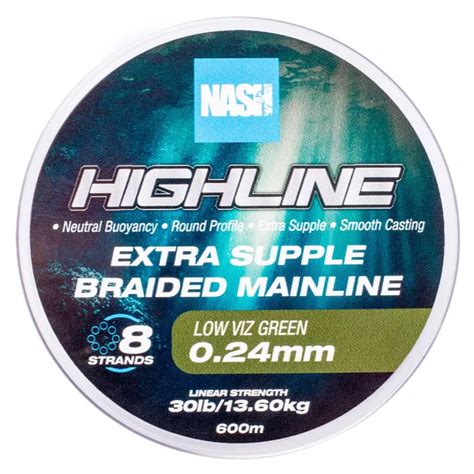 Nash Highline Foating Braid Green Hareco Hengelsport Hareco Hengelsport