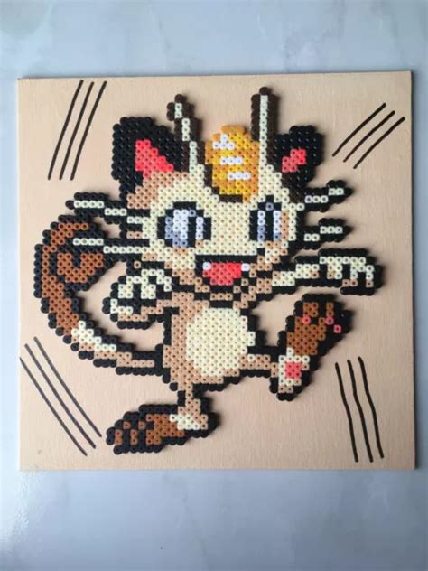 PIXEL ART Perles A Repasser Tableau De Miaouss EUR 12 00 PicClick IT