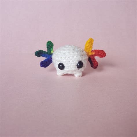 Tiny Rainbow Axolotl Plush Stuffed Animal Cute Pocket Desk - Etsy