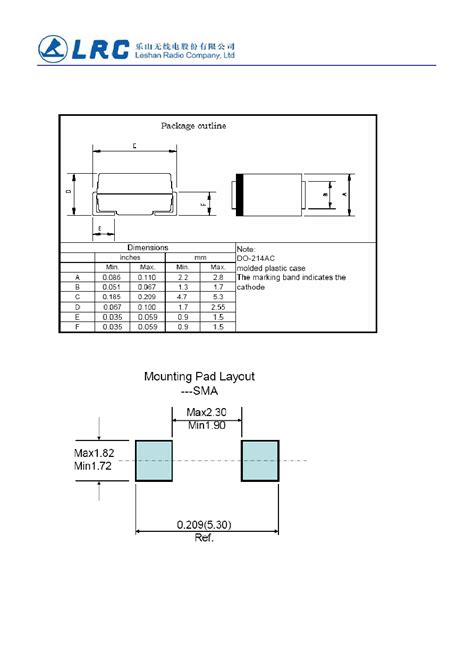 FM404 Datasheet 3 9 Pages LRC Surface Mount Glass Passivated