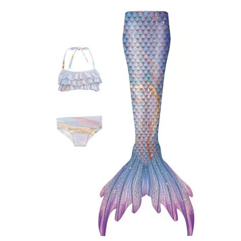 MUXiin Swimsuit With Tail For Girls 7 8 Fish Tail Set Sling Bikini