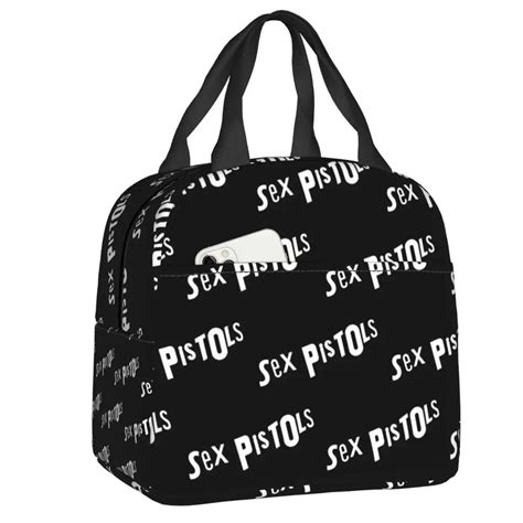 Sex Pistols Thermal Insulated Lunch Bag Heavy Metal Rock Band Resuable Lunch Box For Women