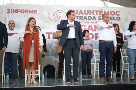 Presenta Diputado Cuauhtémoc Estrada Informe Legislativo En Su Distrito