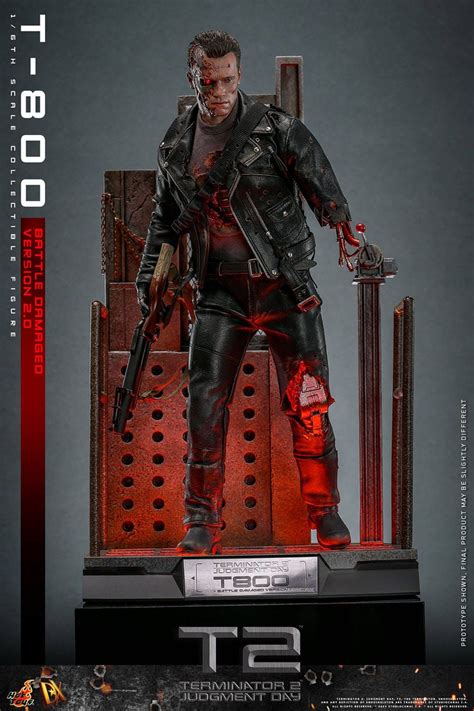 T Battle Damaged Version Hot Toys Dx Terminator Figure