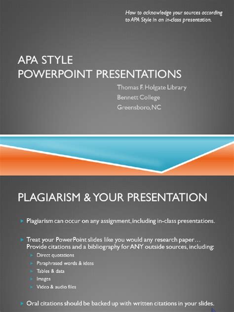 APA Style PowerPoint Presentations 0312 | PDF