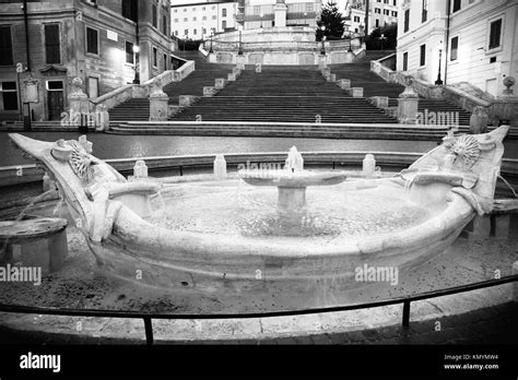 Spain Square Rome Stairs Black And White Stock Photos And Images Alamy