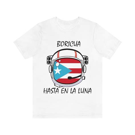 Boricua Hasta En La Luna T Shirt Tee Puerto Rico Taino Shirt Flag Etsy