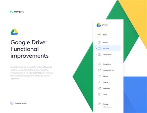 google drive redesign concept ux design case study  images