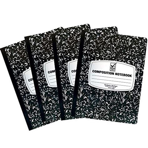 Black And White Composition Book Wide Ruled