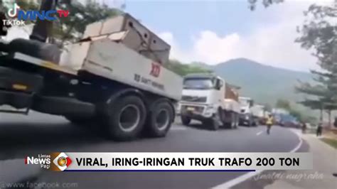 Viral Iring Iringan Truk Trafo 200 Ton Lewat Cikalong Wetan Bandung