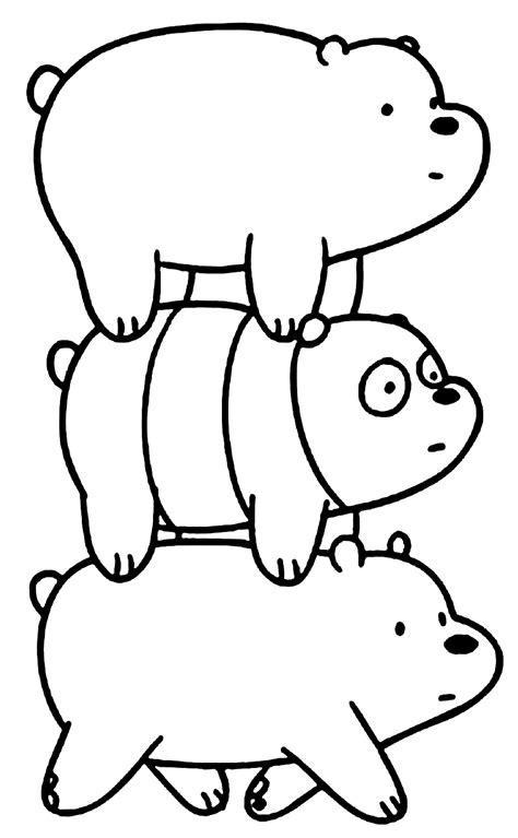 Urso Sem Curso Para Colorir - Desenhos de Urso Sem Curso para colorir - Bora Colorir