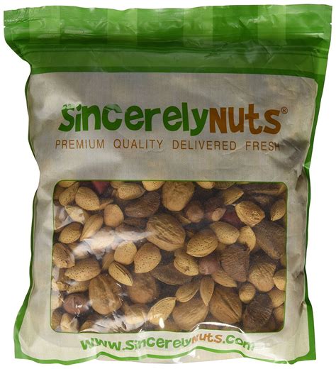 Sincerely Nuts Raw Mixed Nuts In Shell Five5 Lb Bag Walnuts Filberts Almonds Brazil