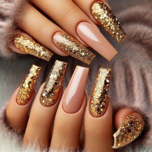 Classy Nude And Gold Nail Design Ideas To Elevate Your Look Style Zuri