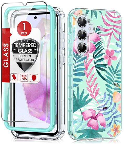 Amazon.com: LeYi for Samsung-Galaxy-A35-5G-Case: with Glass Screen