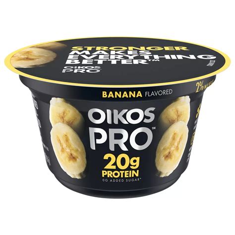 Oikos Pro 20g Protein Greek Yogurt Banana Shop Yogurt At H E B