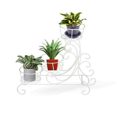 Zircon Three Bucket Plant Stand Garden Basket