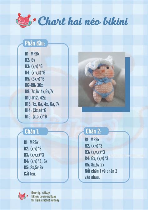 chart hei néo bikini heo mặc bikini
