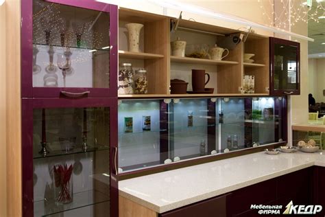 Кухня Хай-тек с фотопечатью на фасаде | Мебельная фирма "Кедр"