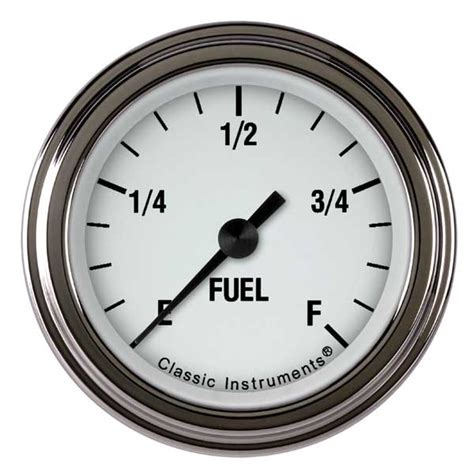 Wh Slf Classic Instruments White Hot Fuel Gauge Wh Slf All