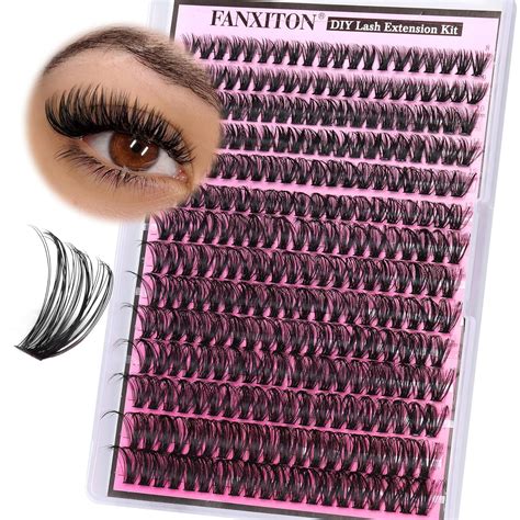 Amazon Fanxiton Lash Clusters Pcs Wispy Lash Clusters D Curl