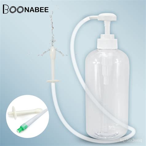 Salorie Enema Cleaning Container Vagina Anal Cleaner Douche Bulb Design