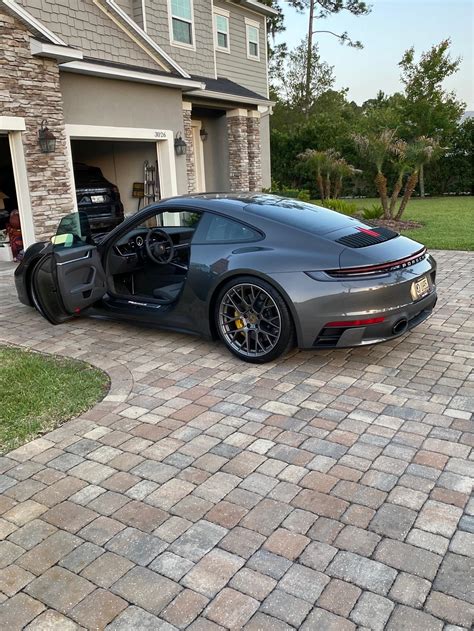 Luxury Grey Porsche Sports Car