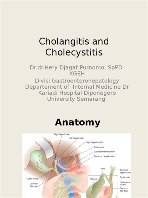 Cholangitis And Cholecystitis Dr Dr Hery Djagat Purnomo Sppd Kgeh