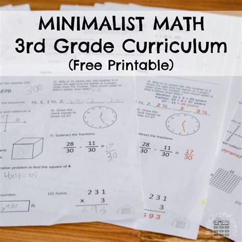 minimalist math curriculum archives researchparentcom
