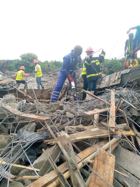 Photos Nine Rescued As Building Under Construction Collapses In Abuja