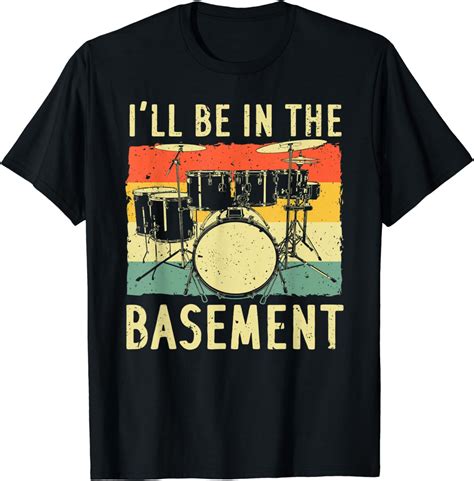 Cool Drumming Design For Men Women Drum Set Drumming Drummer T Shirt