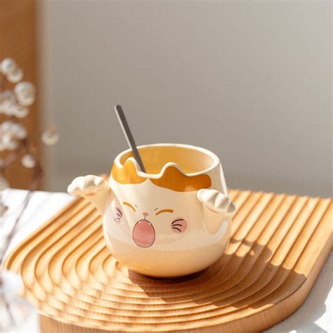 Kawaii Cat Inspire Ceramics Mug Kawaii Fashion Shop Cute Asian