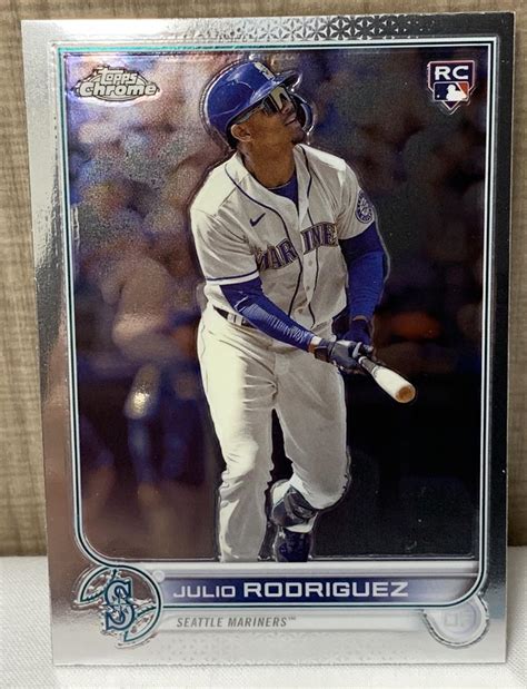 Sold At Auction 2022 Topps Chrome Julio Rodriguez Rookie Card