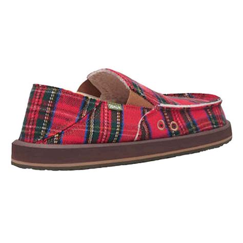 Sanuk Men S Vagabond St Plaid Chill Slip On Shoes Sportsman S Warehouse