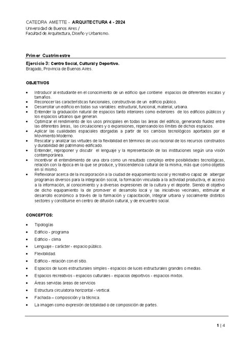 A4 2024 EJ 3 Centro Social Cultural y Deportivo - Universidad de Buenos