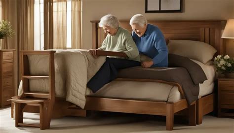 Safe Bed Steps for Elderly - Elevated Bed Access