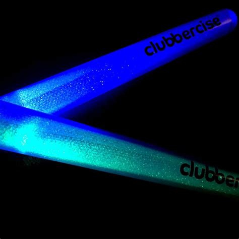 Clubbercise Official Glow Sticks 1 Pair Sound Dynamics