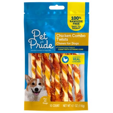 Pet Pride® Chicken Combo Twists Dog Treats & Chews, 10 ct / 4.1 oz ...