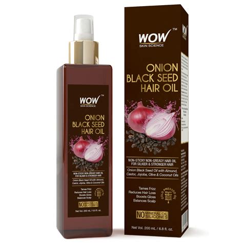 WOW Onion Black Seed Hair Oil - Promotes Hair Growth - Controls Hair