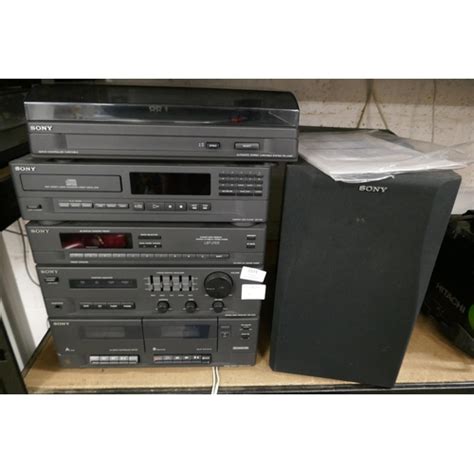 A Sony Hi Fi System Including PS LX46P Turntable CDP M12 CD Player