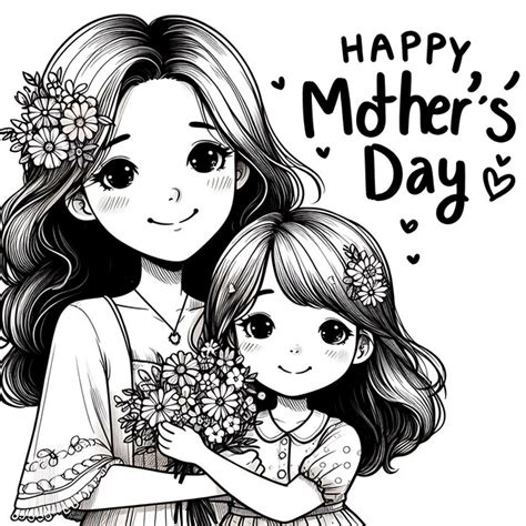 mothers day cartoon drawing pictures
